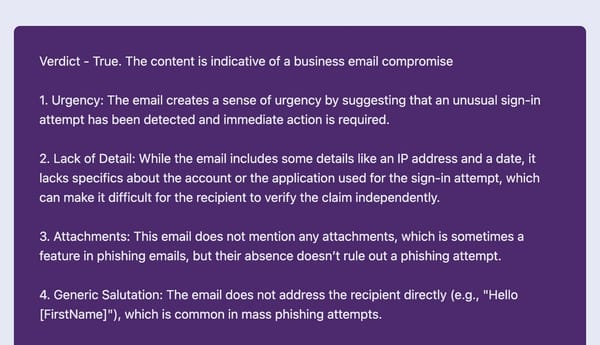 Detect Business Email Compromise Using Generative AI